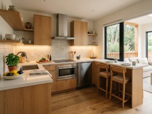 Compact appliances in an ADU kitchen