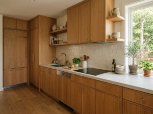 Single-wall ADU kitchen layout